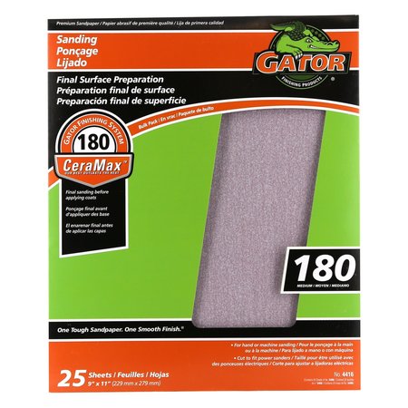 Gator Grit Gator CeraMax 11 in. L X 9 in. W 180 Grit Ceramic Sandpaper 3406